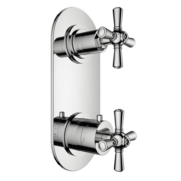 TRIM (Non-Shared Function) – 1/2″ Thermostatic Trim with Volume Control and 3-Way Diverter