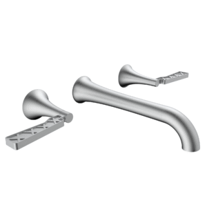 Liza Wall Mount Widespread Faucet - Satin Nickel (XL)