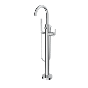 TRIM - Floor Mount Tub Filler with Hand Shower