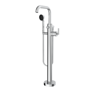 TRIM - Floor Mount Tub Filler with Hand Shower