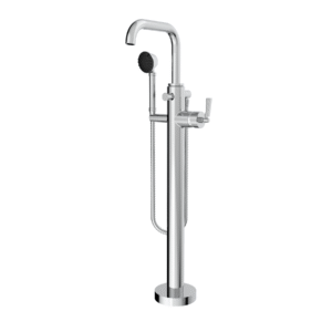 TRIM - Floor Mount Tub Filler with Hand Shower