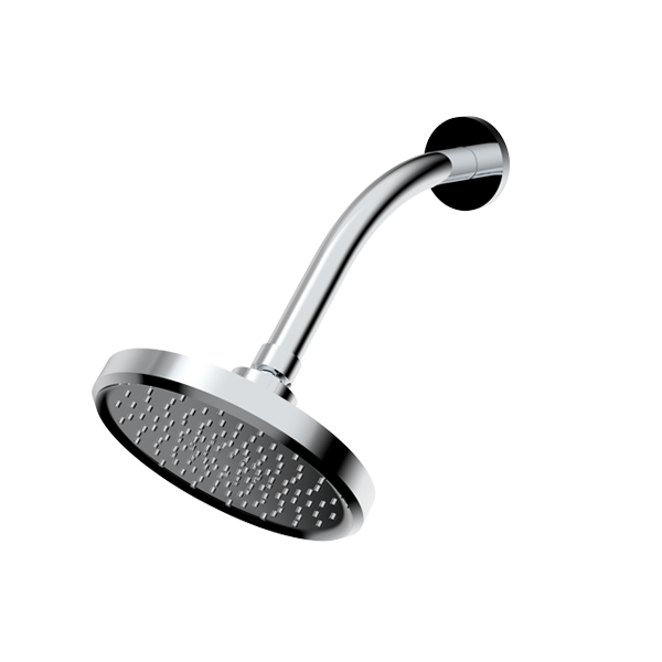 6″ Single Function Showerhead with Arm and Flange