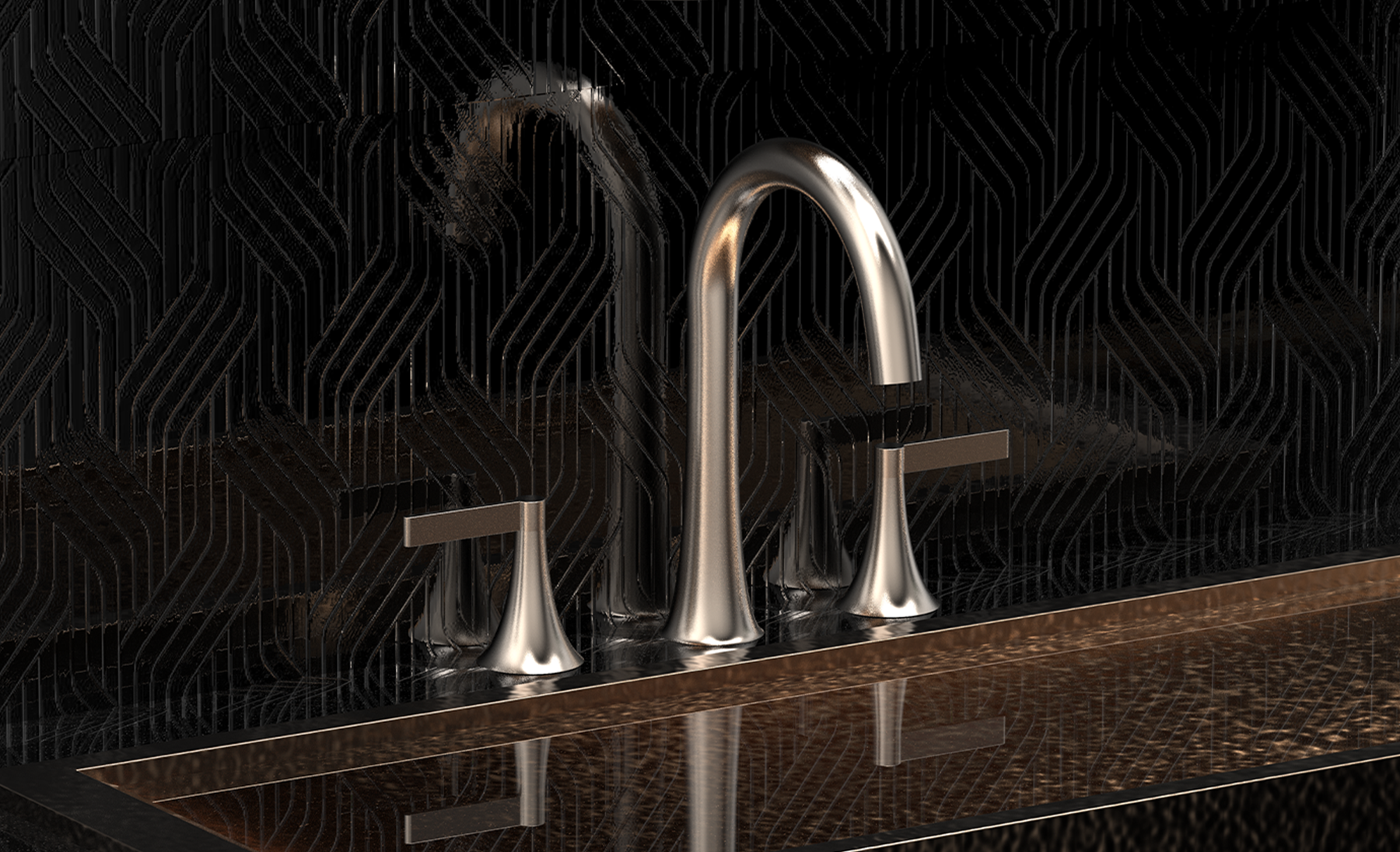 Liza Collection: Matte Black Bath Fixtures for Contemporary Spaces