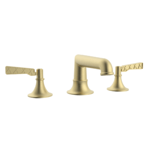 Lattice Widespread Faucet (LX) Satin Brass