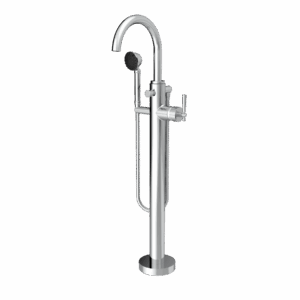 TRIM - Floor Mount Tub Filler with Hand Shower