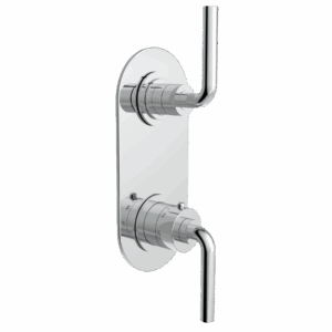 TRIM - 1/2" Thermostatic Trim with One Way Volume Control - Lever Handle