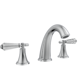 Widespread Lavatory Set with Crystal Levers